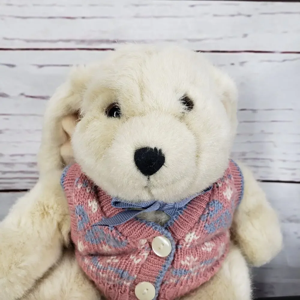 Bunny Rabbit Plush with Pink Sweeter